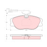 Conjunto de 4 pastilhas de freio TRW GDB1058