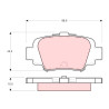Conjunto de 4 pastilhas de freio TRW GDB1060