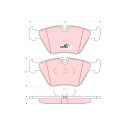 Conjunto de 4 pastilhas de freio COTEC TRW GDB1064