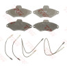 Conjunto de 4 pastilhas de freio COTEC TRW GDB1101