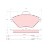 Conjunto de 4 pastilhas de freio TRW GDB1102