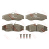 Conjunto de 4 pastilhas de freio COTEC TRW GDB1113