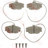 Conjunto de 4 pastilhas de freio TRW GDB114