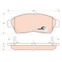 Conjunto de 4 pastilhas de freio COTEC TRW GDB1143