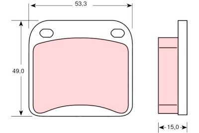 Conjunto de 4 pastilhas de freio TRW GDB115