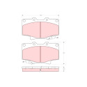 Conjunto de 4 pastilhas de freio TRW GDB1154