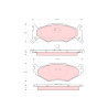 Conjunto de 4 pastilhas de freio TRW GDB1157