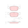 Conjunto de 4 pastilhas de freio TRW GDB1213