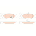 Conjunto de 4 pastilhas de freio COTEC TRW GDB1221