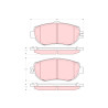 Conjunto de 4 pastilhas de freio TRW GDB1241