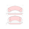 Conjunto de 4 pastilhas de freio TRW GDB1242