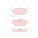 Conjunto de 4 pastilhas de freio TRW GDB1258