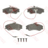 Conjunto de 4 pastilhas de freio COTEC TRW GDB1260