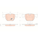 Conjunto de 4 pastilhas de freio COTEC TRW GDB1261