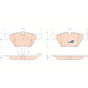 Conjunto de 4 pastilhas de freio COTEC TRW GDB1264