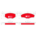 Conjunto de 4 pastilhas de freio DTEC COTEC TRW GDB1274DTE