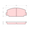 Conjunto de 4 pastilhas de freio TRW GDB130
