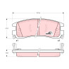 Conjunto de 4 pastilhas de freio COTEC TRW GDB1309