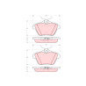 Conjunto de 4 pastilhas de freio TRW GDB1315