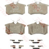 Conjunto de 4 pastilhas de freio COTEC TRW GDB1328