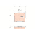 Conjunto de 4 pastilhas de freio COTEC TRW GDB1335