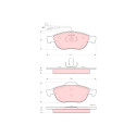 Conjunto de 4 pastilhas de freio TRW GDB1337