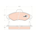 Conjunto de 4 pastilhas de freio COTEC TRW GDB1349