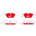 Jogo de 4 pastilhas de freio DTEC COTEC TRW GDB1351DTE