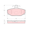 Conjunto de 4 pastilhas de freio TRW GDB1377