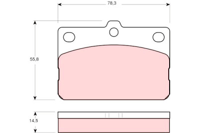 Conjunto de 4 pastilhas de freio TRW GDB138