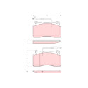 Conjunto de 4 pastilhas de freio TRW GDB1431