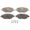 Conjunto de 4 pastilhas de freio COTEC TRW GDB1434