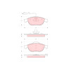 Conjunto de 4 pastilhas de freio TRW GDB1441