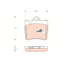 Conjunto de 4 pastilhas de freio COTEC TRW GDB1455