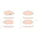 Conjunto de 4 pastilhas de freio COTEC TRW GDB1461