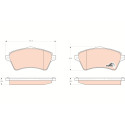 Conjunto de 4 pastilhas de freio COTEC TRW GDB1473