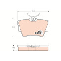 Conjunto de 4 pastilhas de freio COTEC TRW GDB1479