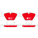 Jogo de pastilhas para travão de disco DTEC COTEC