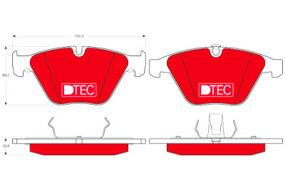 Jogo de pastilhas para travão de disco DTEC COTEC