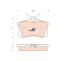 Conjunto de 4 pastilhas de freio COTEC TRW GDB1504
