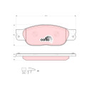 Conjunto de 4 pastilhas de freio COTEC TRW GDB1510