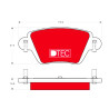 Jogo de 4 pastilhas de freio DTEC COTEC TRW GDB1525DTE