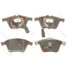 Conjunto de 4 pastilhas de freio COTEC TRW GDB1528