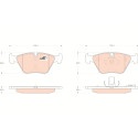 Conjunto de 4 pastilhas de freio COTEC TRW GDB1531