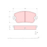 Conjunto de 4 pastilhas de freio TRW GDB154
