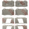 Conjunto de 4 pastilhas de freio COTEC TRW GDB1543