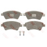Conjunto de 4 pastilhas de freio COTEC TRW GDB1552
