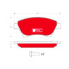 Jogo de 4 pastilhas de freio DTEC COTEC TRW GDB1552DTE