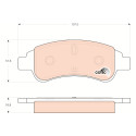 Conjunto de 4 pastilhas de freio COTEC TRW GDB1563