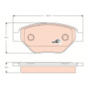 Conjunto de 4 pastilhas de freio COTEC TRW GDB1571